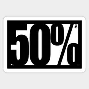 fifty% Sticker